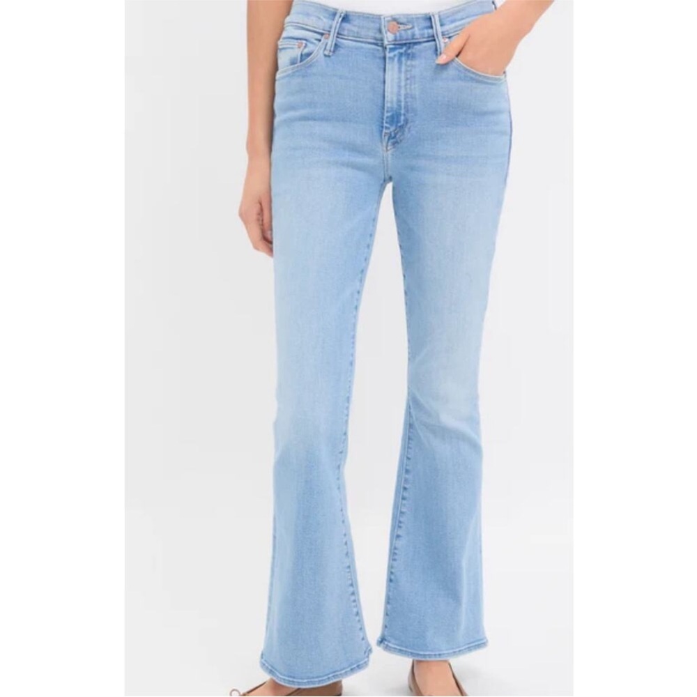 MOTHER The Weekender In Blessing In Disguise Mid Rise Flare Leg Med. Blue SZ 31 - Picture 3 of 16